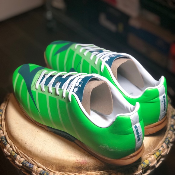 Diadora RB2003 R ID Soccer Green Fluo/Atl Sz 12.5 - Picture 5 of 9